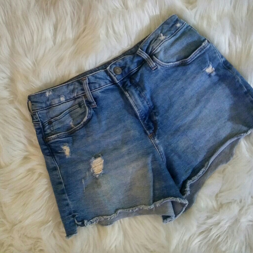 Mavi Distressed Denim Shorts Size 28 - Picture 9 of 9